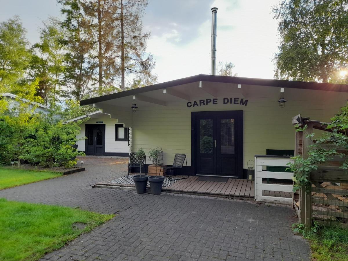 Carpe Diem, Het Ruime Chalet Met Houtkachel Nabij Wildlands Emmen Schoonebeek Eksteriør bilde
